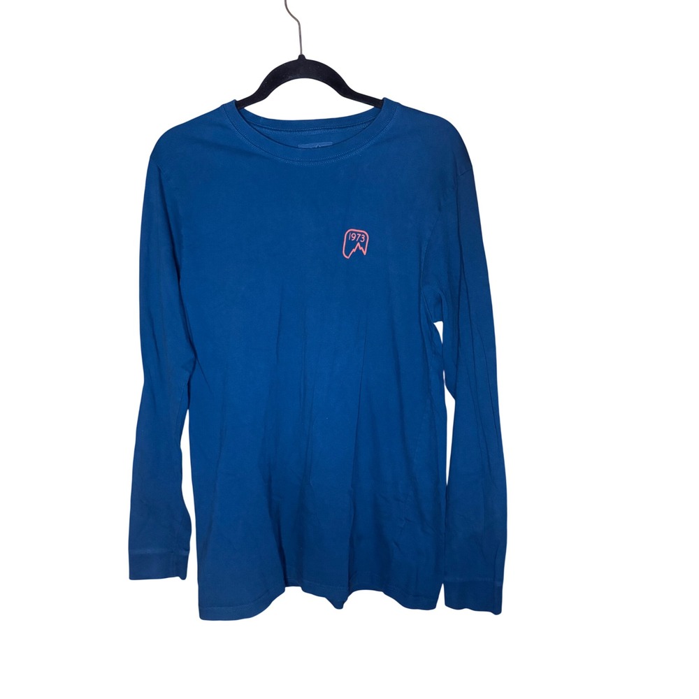 Patagonia Mens Chouinard Ice Tools Graphic Long Sleeve T-Shirt Blue M